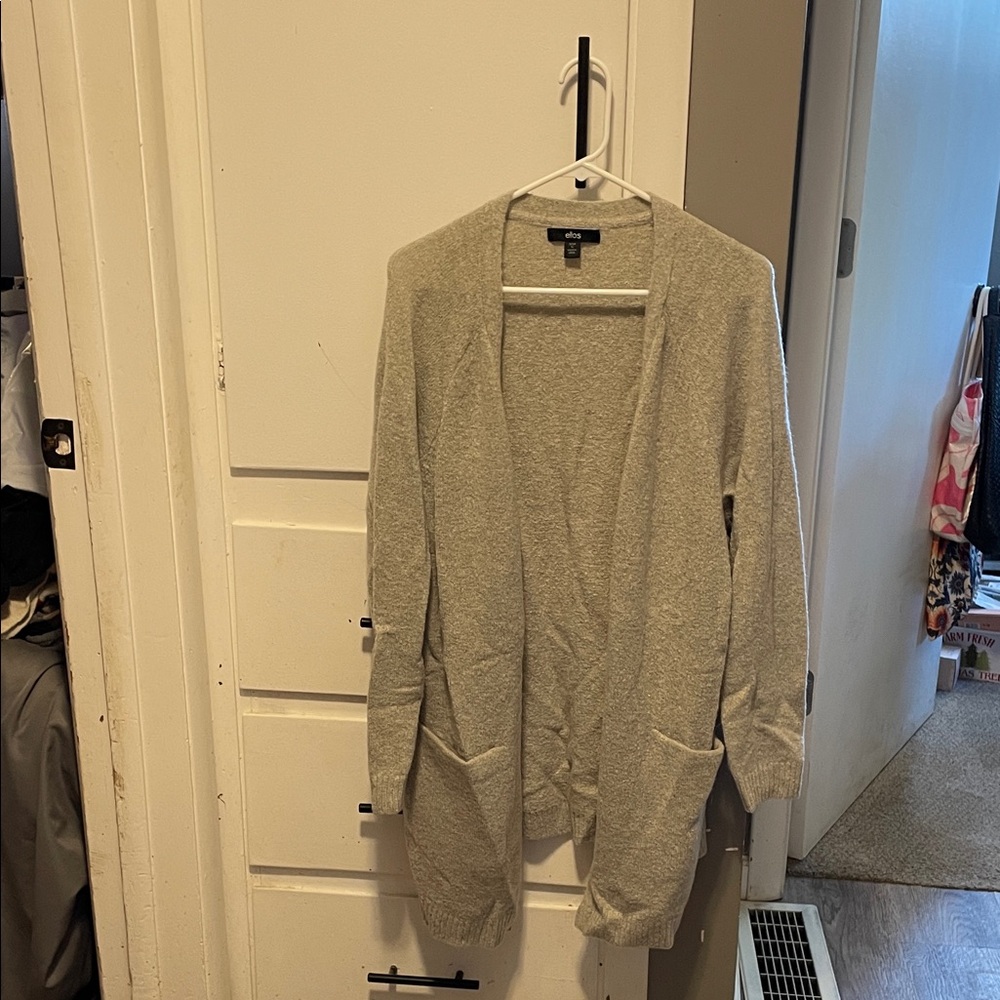 Ellos Women's Soft Gray Cardigan